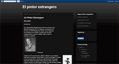Desktop Screenshot of elpintorextrangero.blogspot.com