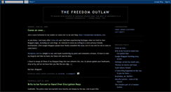 Desktop Screenshot of freedomoutlaw.blogspot.com