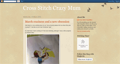 Desktop Screenshot of crossstitchcrazymum.blogspot.com