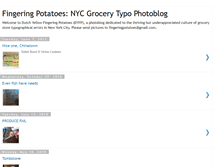 Tablet Screenshot of fingeringpotatoes.blogspot.com