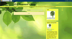 Desktop Screenshot of elcsummercamp.blogspot.com