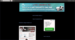 Desktop Screenshot of liveall-sports-tv.blogspot.com
