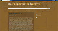 Desktop Screenshot of food-water-solar-survival.blogspot.com