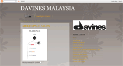 Desktop Screenshot of davinesmalaysia.blogspot.com