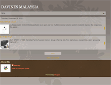 Tablet Screenshot of davinesmalaysia.blogspot.com