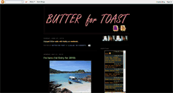 Desktop Screenshot of butter4toast.blogspot.com