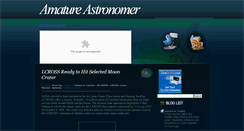 Desktop Screenshot of amature-astronomer.blogspot.com