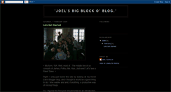 Desktop Screenshot of joelsbigblockoblog.blogspot.com