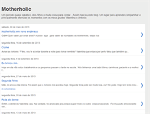 Tablet Screenshot of motherholic.blogspot.com