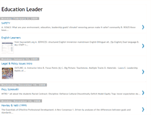Tablet Screenshot of educationleader.blogspot.com