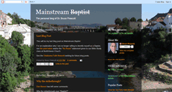 Desktop Screenshot of mainstreambaptist.blogspot.com