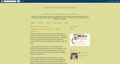 Desktop Screenshot of foodforthoughtandspirit.blogspot.com