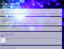 Tablet Screenshot of flordecuentos.blogspot.com
