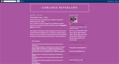 Desktop Screenshot of librairieneverland.blogspot.com