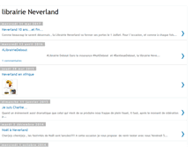 Tablet Screenshot of librairieneverland.blogspot.com