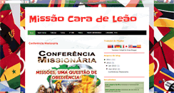 Desktop Screenshot of missaocaradeleao.blogspot.com