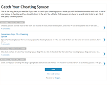 Tablet Screenshot of catch-your-cheating-spouse.blogspot.com