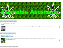 Tablet Screenshot of cannabisascension.blogspot.com