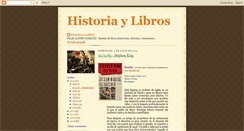 Desktop Screenshot of historiaylibros.blogspot.com