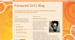 Desktop Screenshot of favouredgirl.blogspot.com