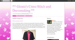 Desktop Screenshot of ginniescrossstitch.blogspot.com