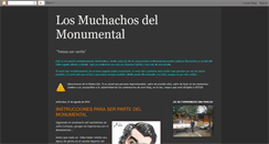 Desktop Screenshot of losmuchachosdelmonumental.blogspot.com