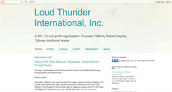 Desktop Screenshot of loudthunderinternational.blogspot.com