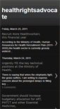 Mobile Screenshot of healthrightsadvocate.blogspot.com