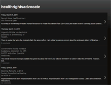 Tablet Screenshot of healthrightsadvocate.blogspot.com