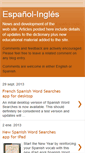 Mobile Screenshot of espanol-ingles.blogspot.com