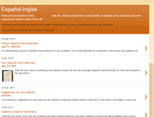 Tablet Screenshot of espanol-ingles.blogspot.com