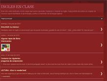 Tablet Screenshot of inglesenclase.blogspot.com