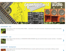 Tablet Screenshot of developmentaudio.blogspot.com