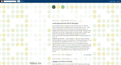 Desktop Screenshot of hillary-for-pres.blogspot.com