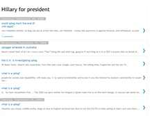 Tablet Screenshot of hillary-for-pres.blogspot.com