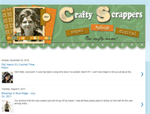 Tablet Screenshot of craftyscrappers.blogspot.com