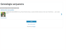 Tablet Screenshot of genealogiasanjuanera.blogspot.com