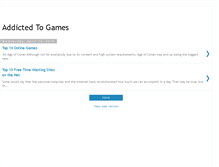 Tablet Screenshot of addicted-2games.blogspot.com