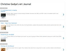 Tablet Screenshot of christinegedye.blogspot.com