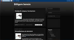 Desktop Screenshot of billigerebensin.blogspot.com