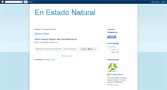 Desktop Screenshot of enestadonaturalblog.blogspot.com