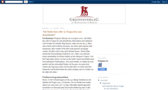 Desktop Screenshot of greifenverlag.blogspot.com