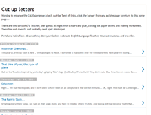 Tablet Screenshot of cutupletters.blogspot.com