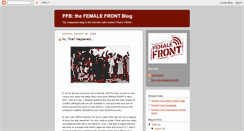 Desktop Screenshot of femalefront.blogspot.com