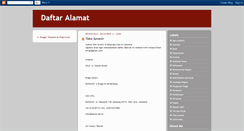 Desktop Screenshot of daftar-alamat1.blogspot.com