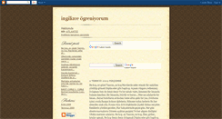 Desktop Screenshot of ingilizcegreniyorum.blogspot.com