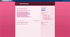 Desktop Screenshot of deportetanger.blogspot.com