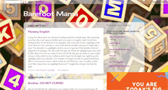 Desktop Screenshot of barefoot-mama-sarah.blogspot.com