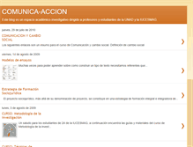 Tablet Screenshot of comunica-accion.blogspot.com