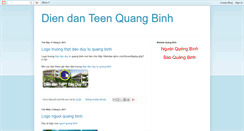 Desktop Screenshot of diendanteenquangbinh.blogspot.com